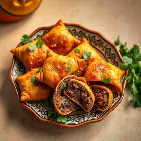 Crispy Moroccan Briouats - Easy Ground Meat Appetizer Recipes